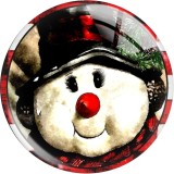 Painted metal 20mm snap buttons  Christmas The grinch snowflake Print