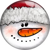 Painted metal 20mm snap buttons  Christmas cartoon Print
