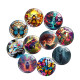 20MM animal Print glass snaps buttons  DIY jewelry