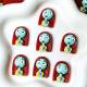 20MM Halloween Eve Sally Girls DIY Resin  Resin snap button charms