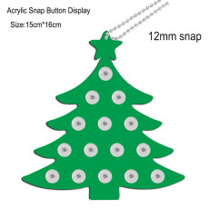 Acrylic Halloween Pumpkin Christmas Tree Love display for 12mm snaps chunks