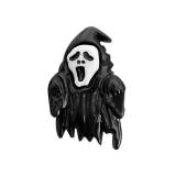 20MM Halloween Scream Mask Ghost Little Ghost DIY Funny Resin snap button charms