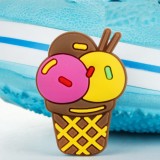 Ice cream food and cold drinks Kid junior style silicone bracelet  PVC luminous cartoon accessories creative Cartoon