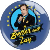 Painted metal 20mm snap buttons  Classic Movie Better Call Saul