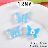 12MM butterfly Resin snap button charms
