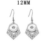 Stainless steel Earrings fit 12MM Snaps button jewelry wholesale