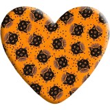 Halloween Love pattern Heart Photo Resin snap button charms   fit 18mm snap jewelry