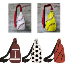 PU Baseball Bag Fashion Chest Bag Crossbody Bag Waistpack SLING BAG Small Backpack
