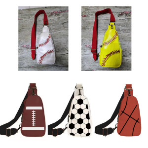PU Baseball Bag Fashion Chest Bag Crossbody Bag Waistpack SLING BAG Small Backpack