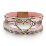 Valentine's Day Love Bracelet Multi layer Leather Rope Woven Bracelet