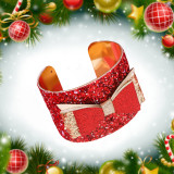 Christmas Cute Cartoon Personalized Design Santa Claus Elk Bell Alloy Bracelet