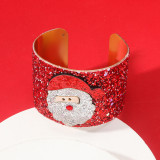 Christmas Cute Cartoon Personalized Design Santa Claus Elk Bell Alloy Bracelet
