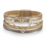 Valentine's Day Love Bracelet Multi layer Leather Rope Woven Bracelet