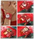 Christmas Cute Cartoon Personalized Design Santa Claus Elk Bell Alloy Bracelet