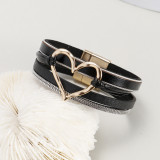 Valentine's Day Love Bracelet Multi layer Leather Rope Woven Bracelet