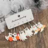 Halloween Earrings Set Pumpkin Ghost