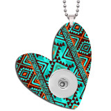 Love Double sided Printed  Acrylic 60CM Necklace Pendant fit 20MM Snaps button jewelry wholesale