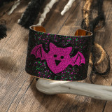 Halloween Party Dark Pumpkin Bat Skull Ghost Metal Bracelet