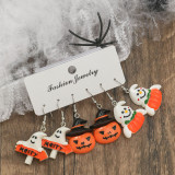 Halloween Earrings Set Pumpkin Ghost