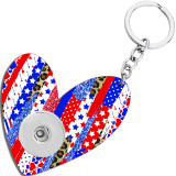 Love Christmas Halloween  Double sided Printed  Acrylic key chain fit 20MM Snaps button jewelry wholesale