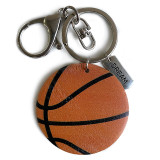 Sports pendant, ball games, rugby, football, baseball, basketball, wooden keychain