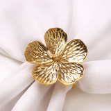 Colored Five petal Plum Blossom Party Hotel Decoration Napkin Ring
