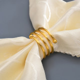 Circle Double Pearl Party Hotel Decorative Napkin Ring