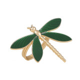 Dark Green Dropping Oil Dragonfly Party Hotel Decoration Napkin Ring