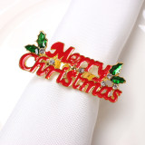 Christmas Elk Flower Bell Snowflake Napkin Ring Hotel party Christmas Decoration Napkin Button