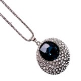 Crystal Round Long Necklace