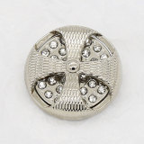 20MM Hollow windmill with diamond metal Metal snap button charms