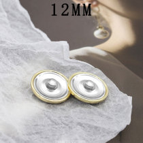 12MM Stereoscopic Rabbit Metal snap button charms