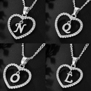 26 Letter Zircon Love Necklace