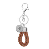 PU leather multi-color keychain fit  20MM Snaps button jewelry wholesale