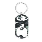 Metal keychain camouflage bottle opener military fan holiday gift