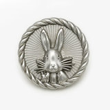 22MM Stereoscopic Rabbit  Easter Metal snap button charms