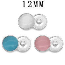 12MM opal snap button charms