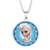 10 styles American Drama Wednesday Phase Box Photo Necklace  Chain Length 60cm  Diameter 2.7cm