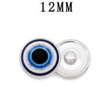 12MM eye Resin snap button charms