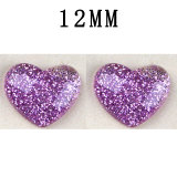12MM love  Resin snap button charms