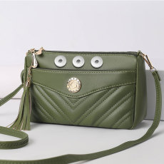 Cross body bag with large capacity leather bag fit 20MM Snaps button jewelry wholesale