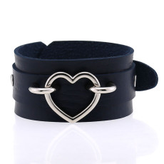 Punk Bracelet Double Layer PU Leather Love Bracelet