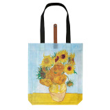 Folding Van Gogh Starry Night Polyester Taff Print Portable Storage Bag Supermarket Shopping Bag