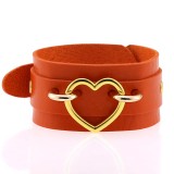 Punk Bracelet Double Layer PU Leather Love Bracelet