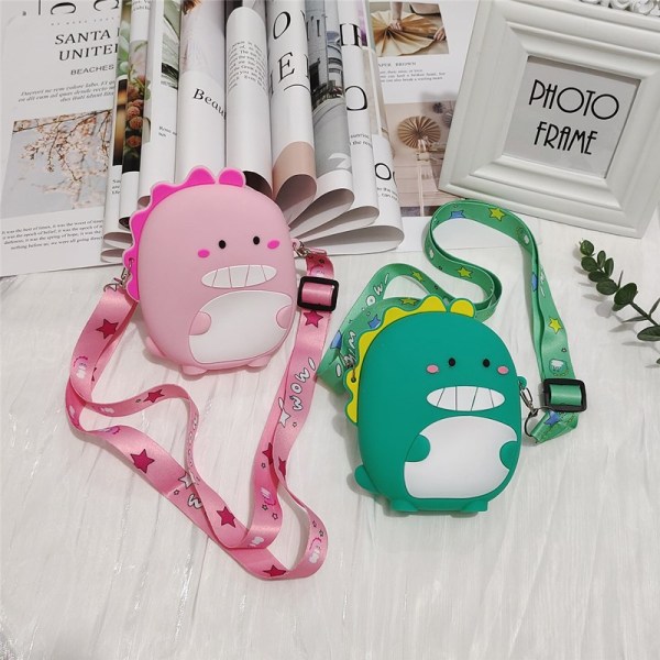 Silicone dinosaur Cartoon Bag Shoulder Bag Children's Cute Crossbody Bag