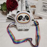 Silicone panda Cartoon Bag Shoulder Bag Children's Cute Crossbody Bag