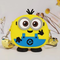 Silicone Minions Cartoon Bag Shoulder Bag Children's Cute Crossbody Bag