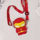 Silicone Marvel Hero Cartoon Bag Shoulder Bag Children's Cute Crossbody Bag