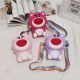 Silicone Strawberry Bear Cartoon Bag Shoulder Bag Children's Cute Crossbody Bag