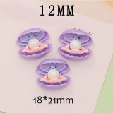 12MM Pearl Octopus, Seahorse Crab resin snap button charms